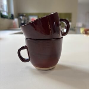 Koffiemok set 'burgundy'