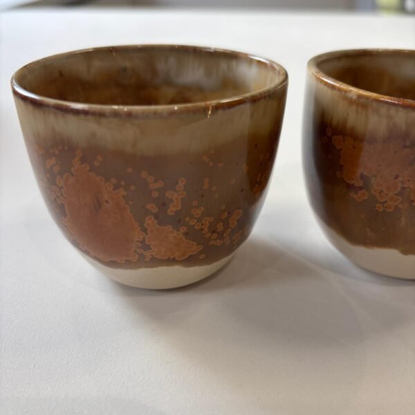 Koffiemok set 'brown bubble'